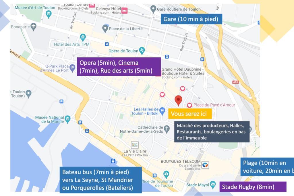 טולון Spacious T2 Near The Halles And The Harbour מראה חיצוני תמונה